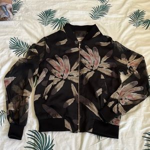 BOUTIQUE MESH BOMBER JACKET